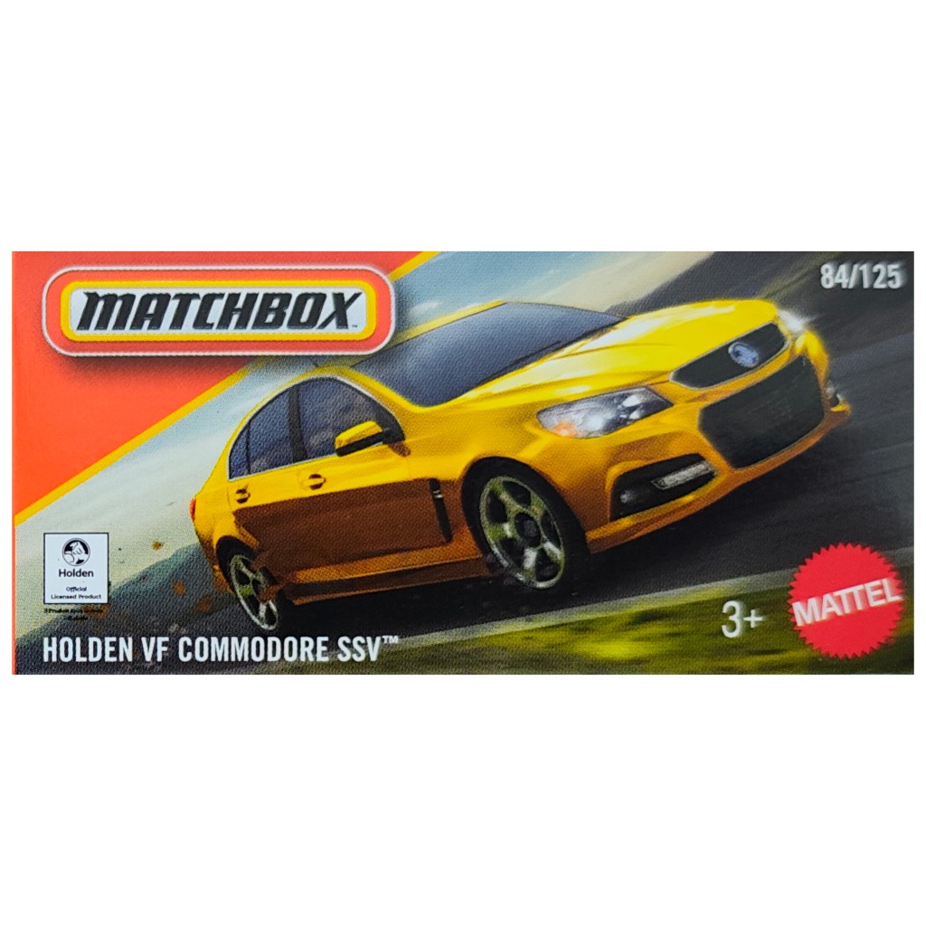 imagen de Matchbox: Coche pequeño Holden VF Commodore SSV amarillo 1/64 - Mattel 1
