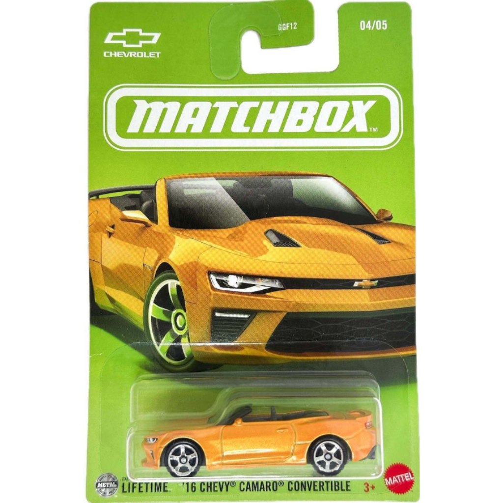 imagen de Matchbox: Icónico 2016 Chevy Camaro Convertible cochecito 1/64 - Mattel 1
