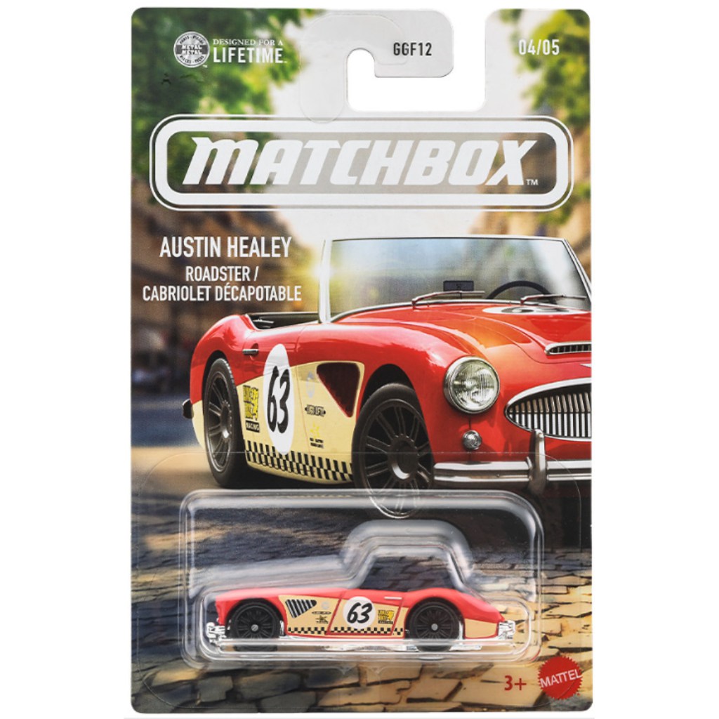imagen de Matchbox Icónico Austin Healey Roadster coche en miniatura 1/64 – Mattel 1