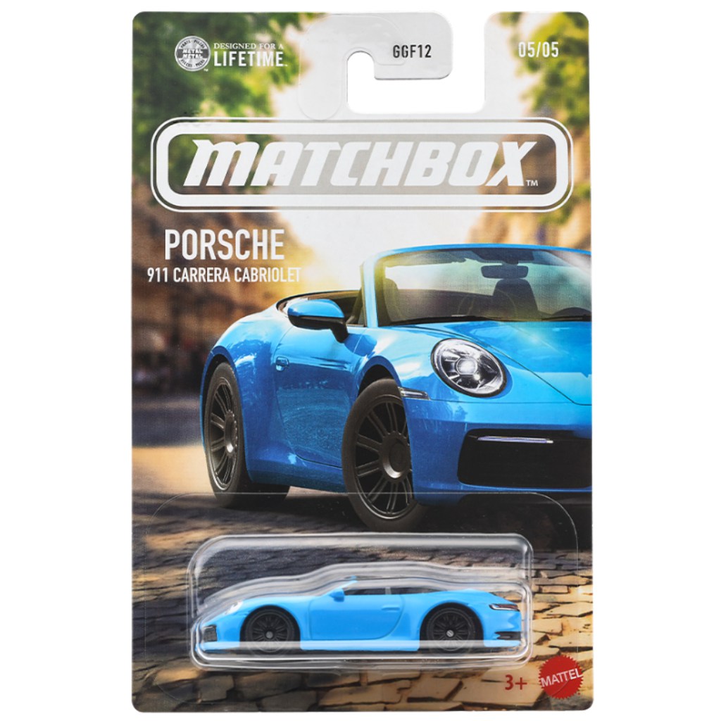 imagen de Matchbox Iconico Porsche 911 Carrera Cabriolet coche pequeño 1/64 – Mattel 1