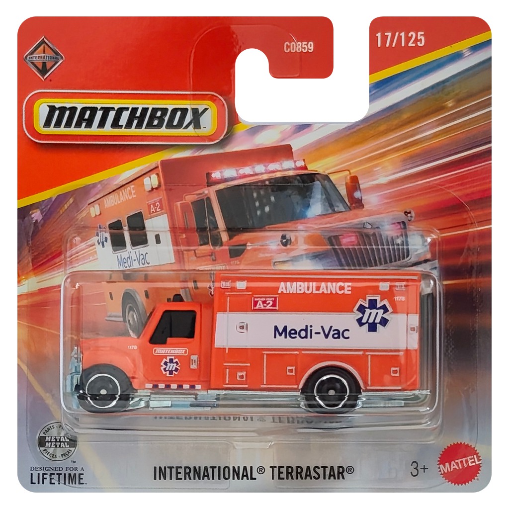 imagen de Matchbox: International TerraStar ambulancia 1/64 - Mattel 1