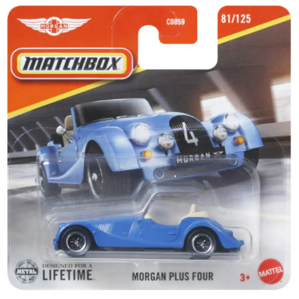 imagen de Matchbox: Morgan Plus Four coche pequeño 1/64 – Mattel 1