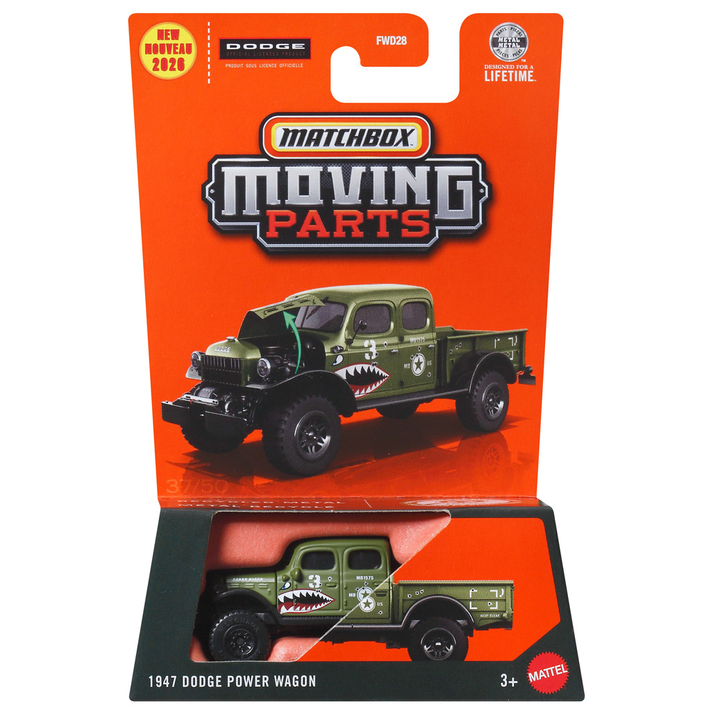 imagen de Matchbox Moving Parts: 1947 Dodge Power Wagon coche pequeño desplegable 1/64 - Mattel 1