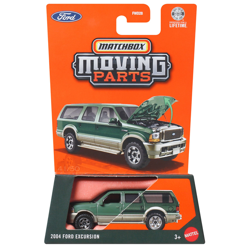 imagen de Matchbox Moving Parts: 2004 Ford Excursion coche pequeño abatible 1/64 - Mattel 1