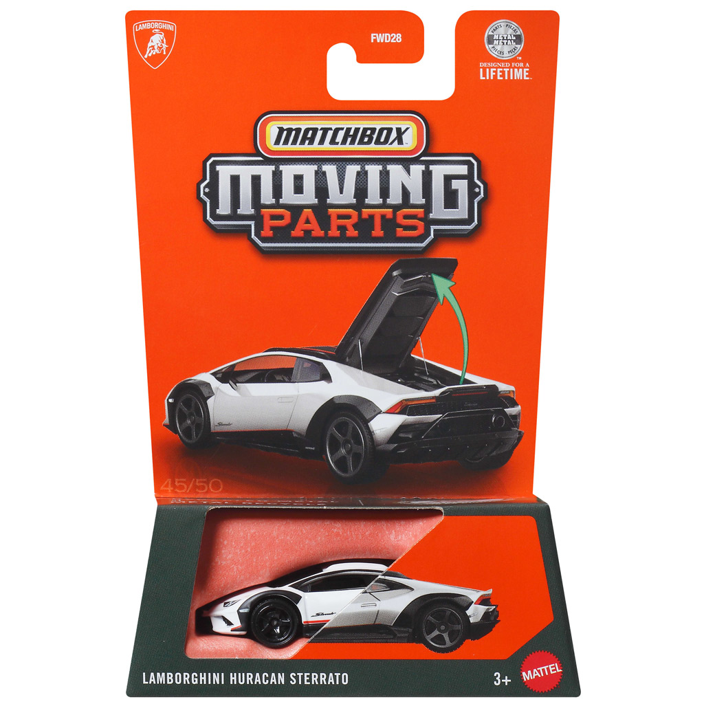 imagen de Matchbox Moving Parts: Lamborghini Huracan Sterrato coche pequeño abatible 1/64 - Mattel 1