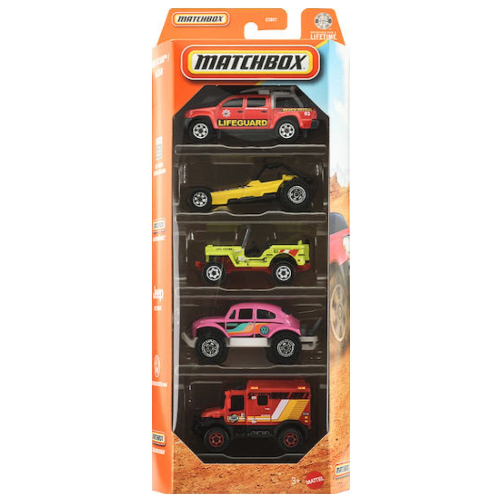 imagen de Matchbox: Ocean set de 5 coches en miniatura 1/64 - Mattel 1