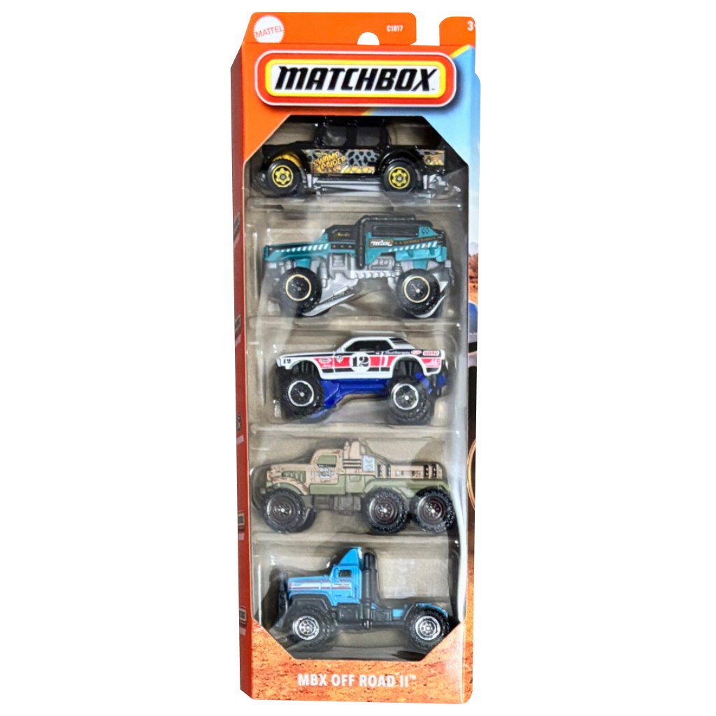imagen de Matchbox: Off Road II. Set de 5 coches pequeños 1/64 - Mattel 1