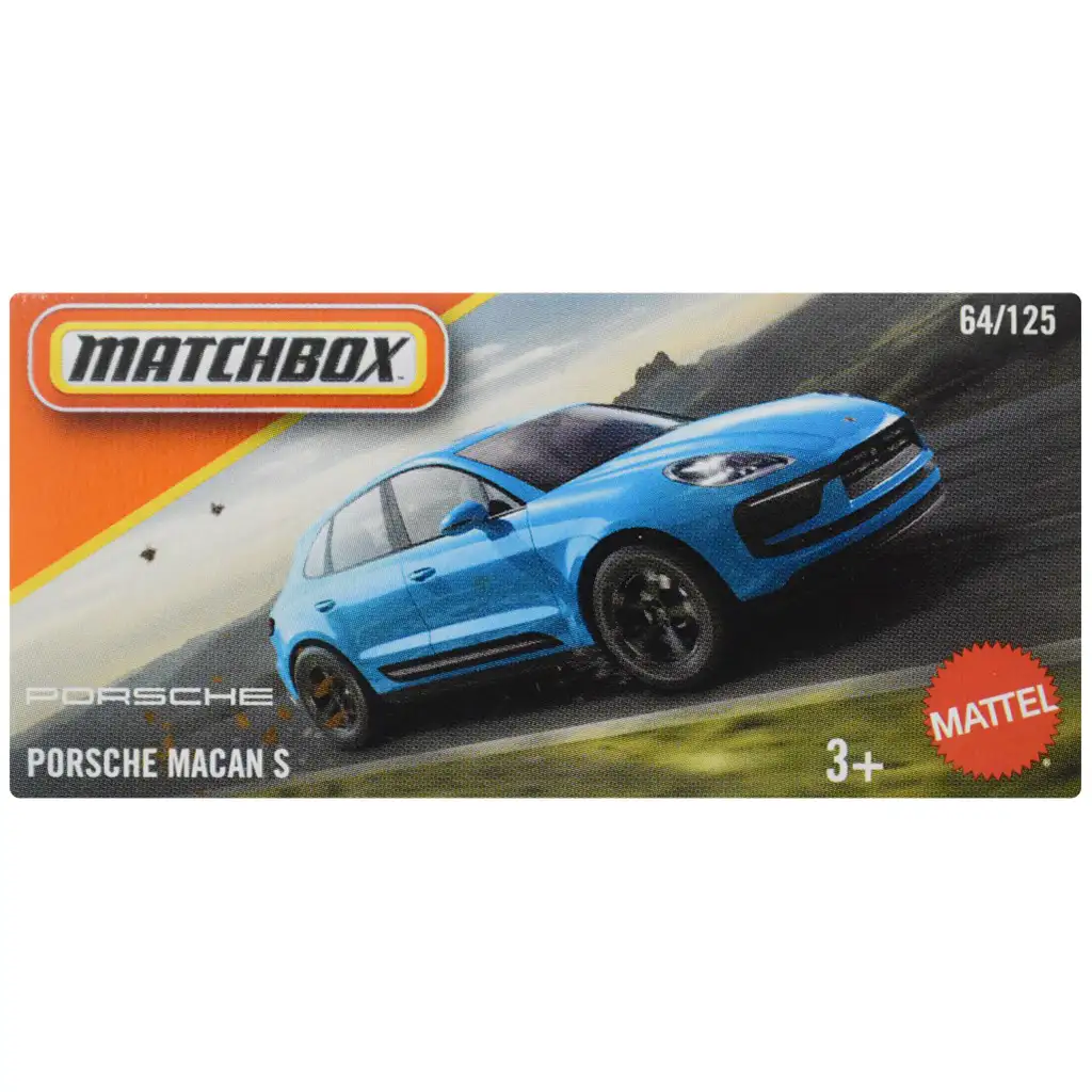 imagen de Matchbox: Porsche Macan S en caja de cartón cochecito 1/64 - Mattel 1