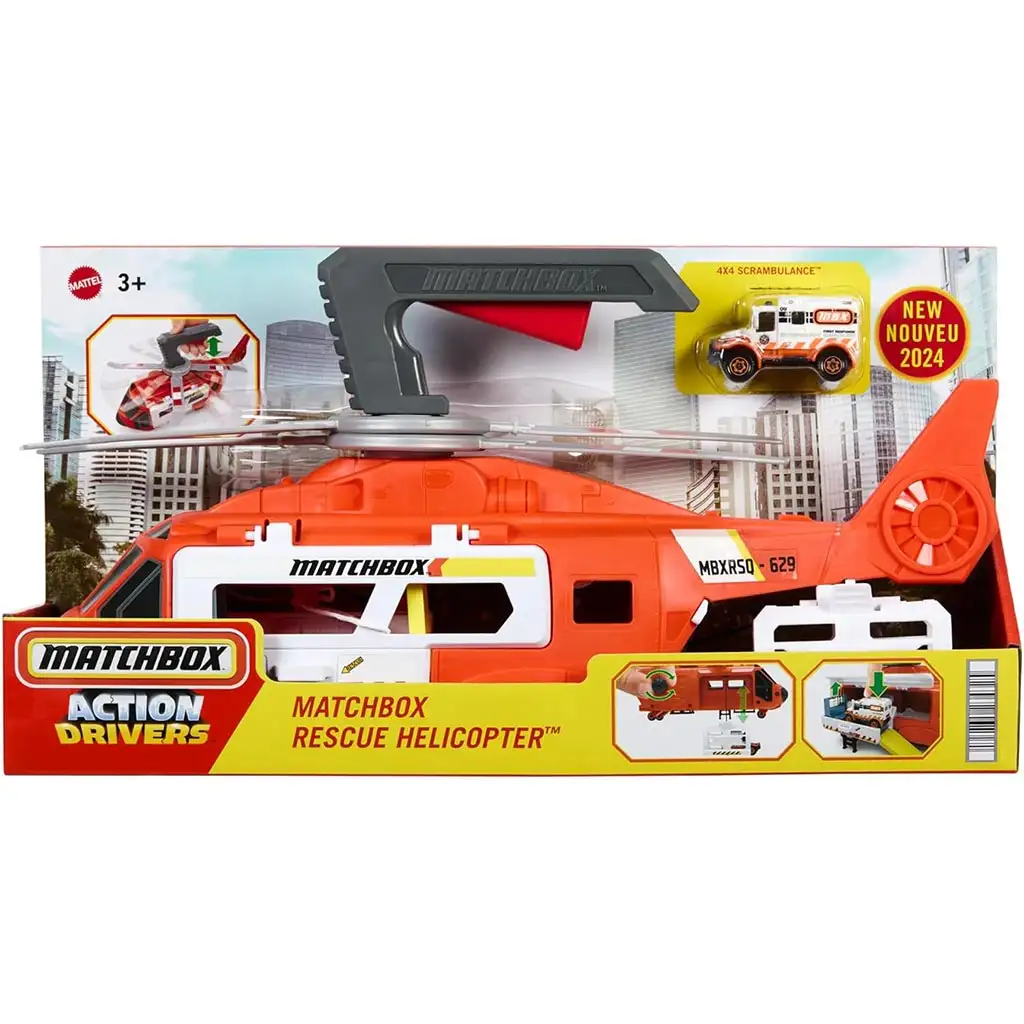 imagen de Matchbox: Set de helicóptero - Mattel 1