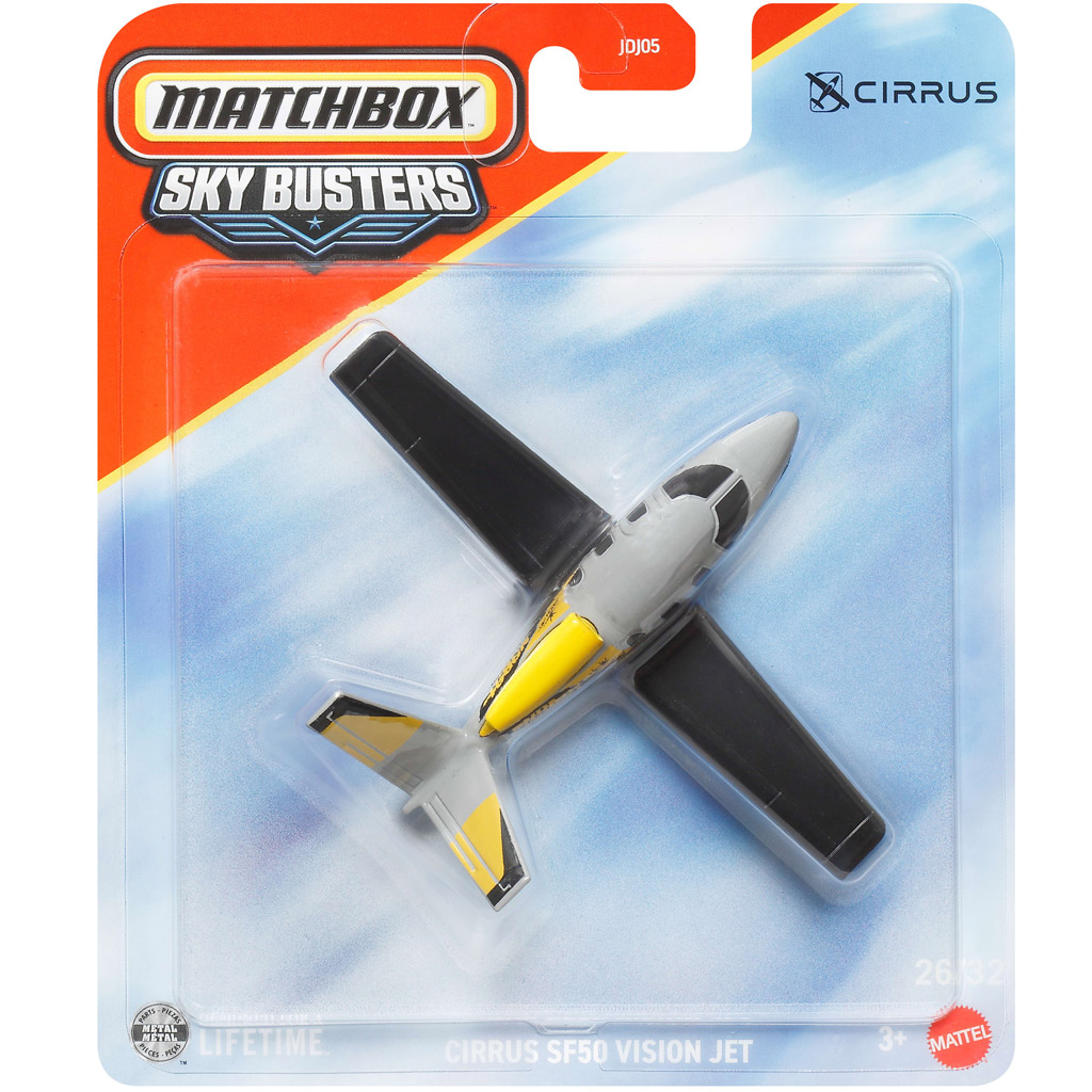 imagen de Matchbox: Sky Busters Cirrus SF50 Vision Jet avión 1/64 – Mattel 1