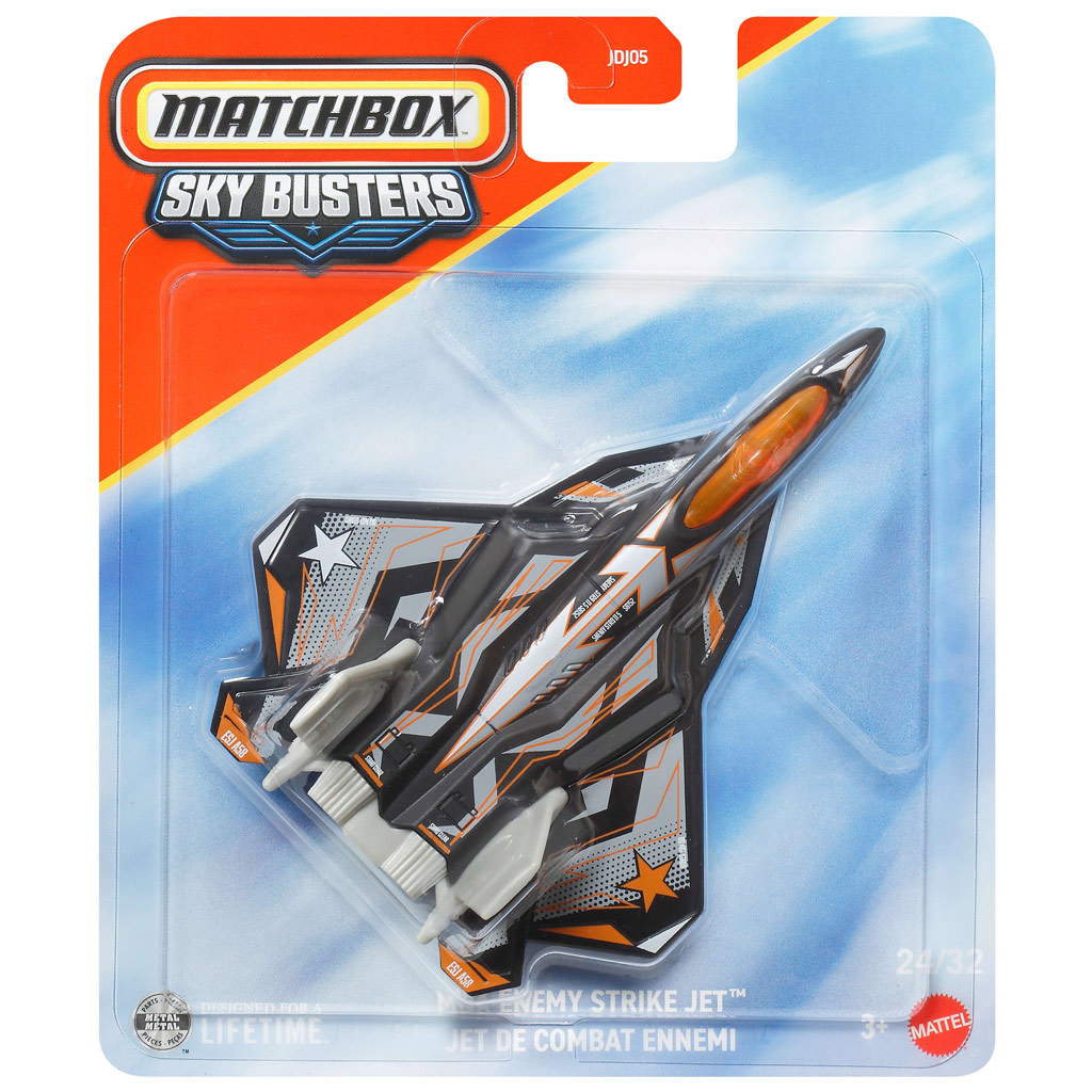 imagen de Matchbox Sky Busters: Enemy Strike Jet modelo de avión 1/64 – Mattel 1