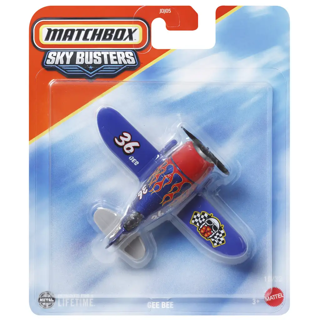 imagen de Matchbox Sky Busters: Modelo de avión Gee Bee 1/64 - Mattel 1