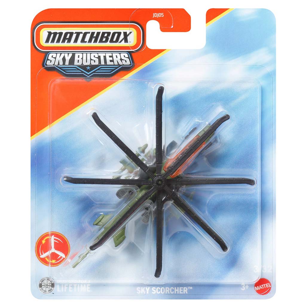 imagen de Matchbox Sky Busters: Modelo de avión Sky Scorcher 1/64 - Mattel 1