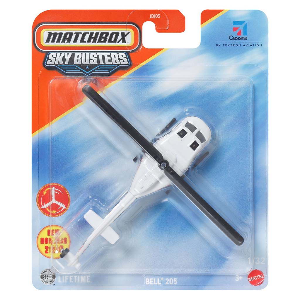 imagen de Matchbox Sky Busters: modelo de helicóptero Bell 205 1/64 - Mattel 1