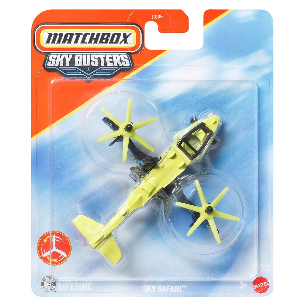 imagen de Matchbox Sky Busters: Sky Safari modelo de avión 1/64 - Mattel 1