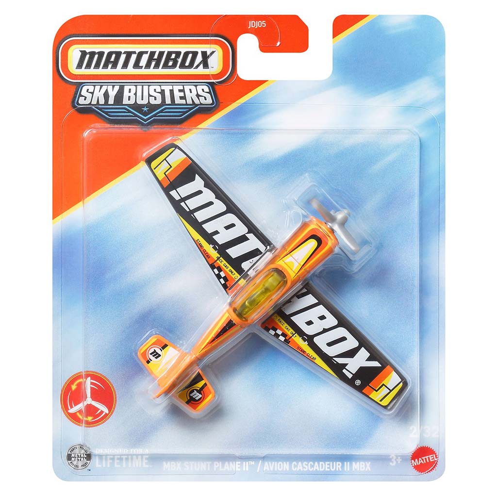 imagen de Matchbox Sky Busters: Stunt Plane II modelo de avión 1/64 - Mattel 1