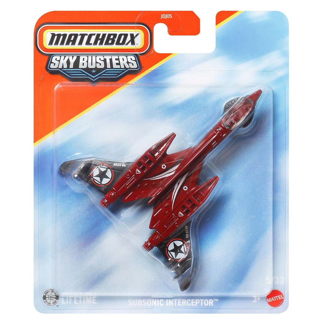 imagen de Matchbox Sky Busters: Subsonic Interceptor modelo de avión 1/64 - Mattel 1