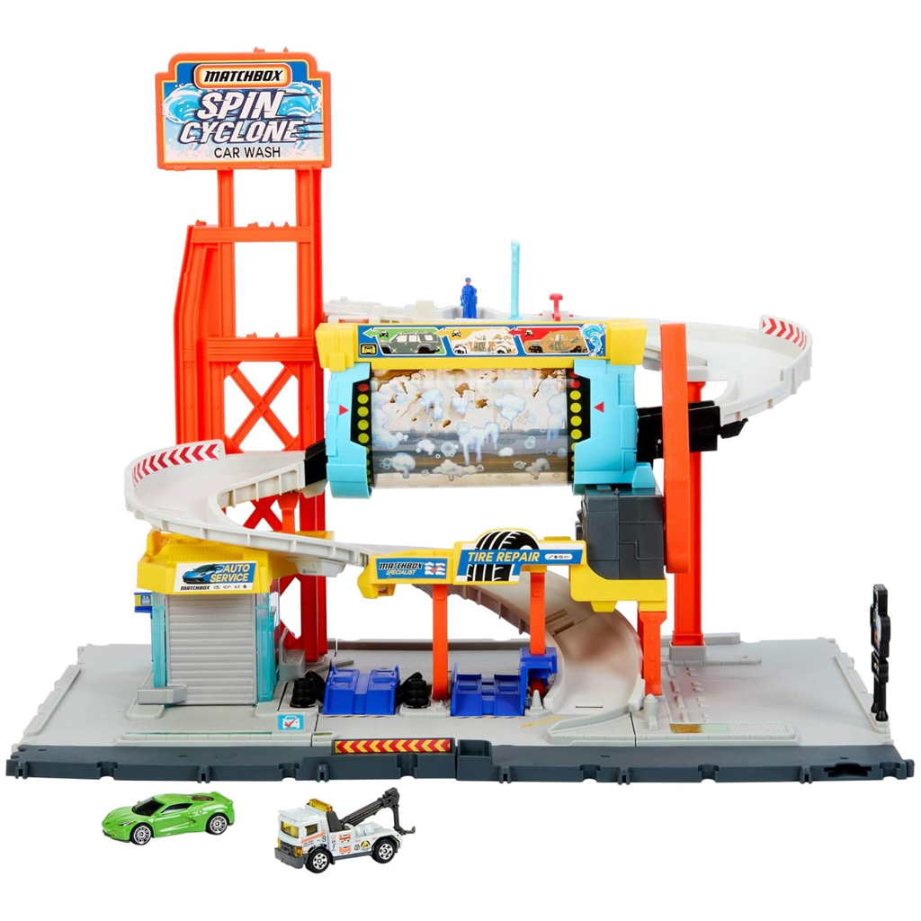 imagen de Matchbox: Spin Cyclone set de lavado de autos – Mattel 2