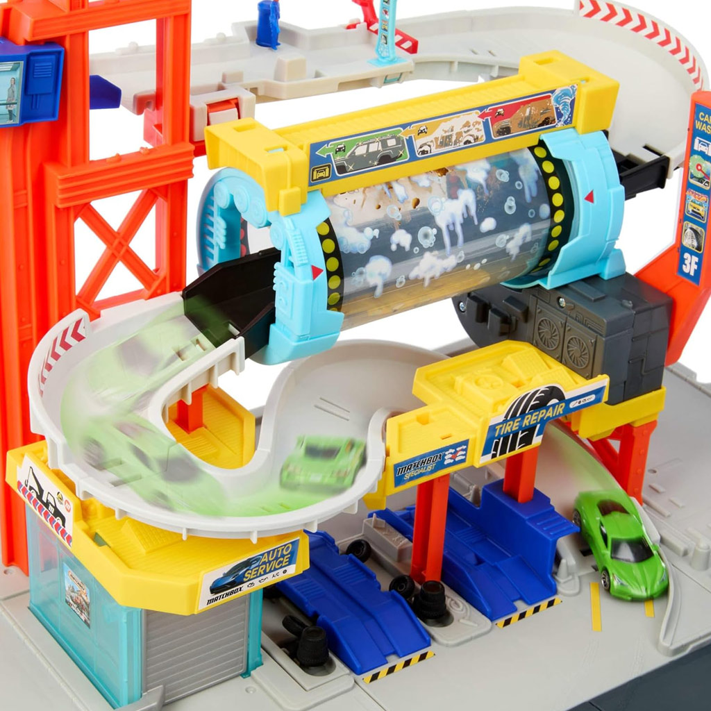 imagen de Matchbox: Spin Cyclone set de lavado de autos – Mattel 4