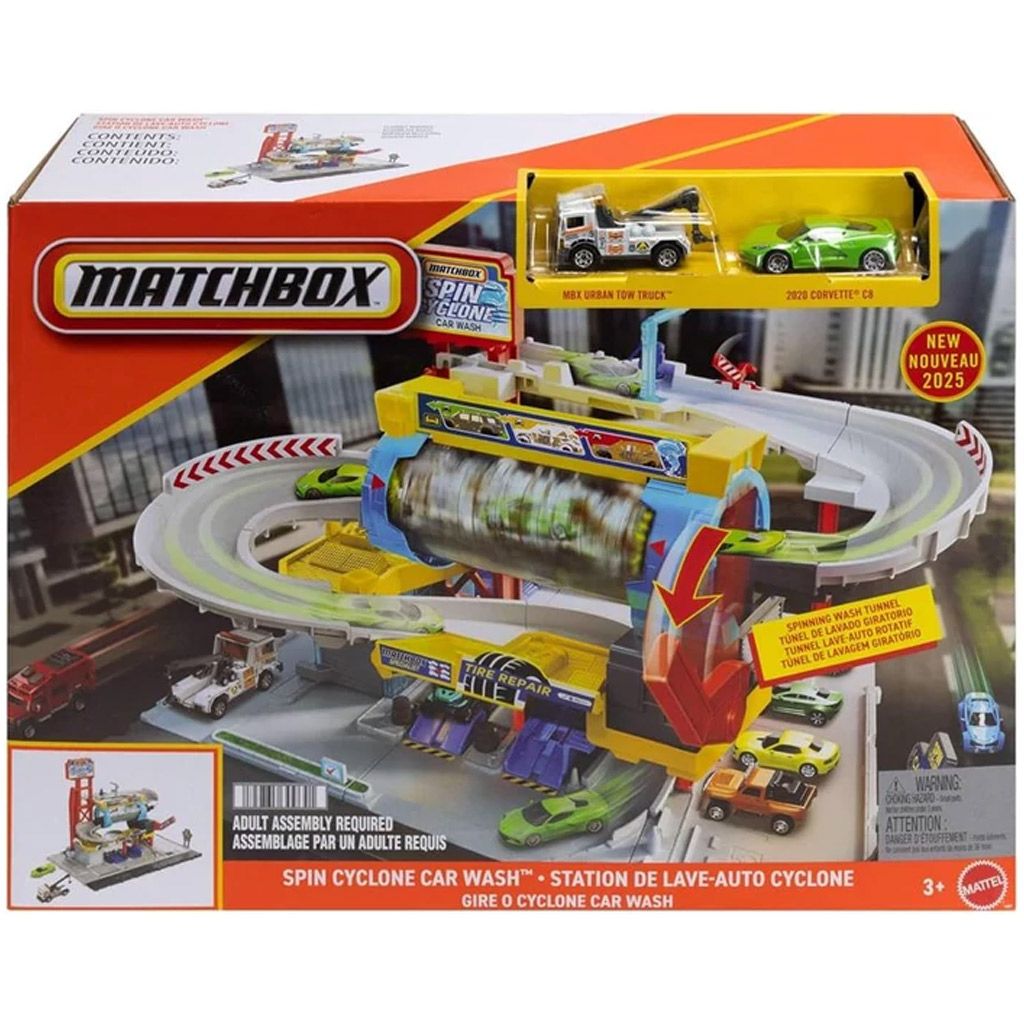 imagen de Matchbox: Spin Cyclone set de lavado de autos – Mattel 1