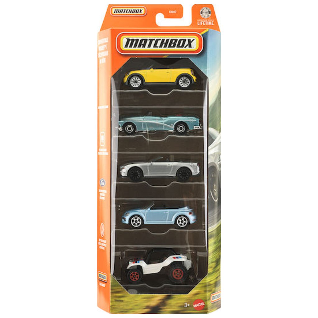 imagen de Matchbox: Sueños Convertibles Set de 5 Coches 1/64 - Mattel 1