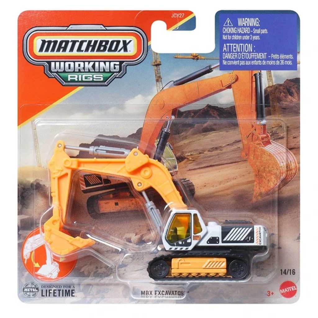 imagen de Matchbox: Working Rigs MBX Excavator máquina de trabajo 1/64 - Mattel 1