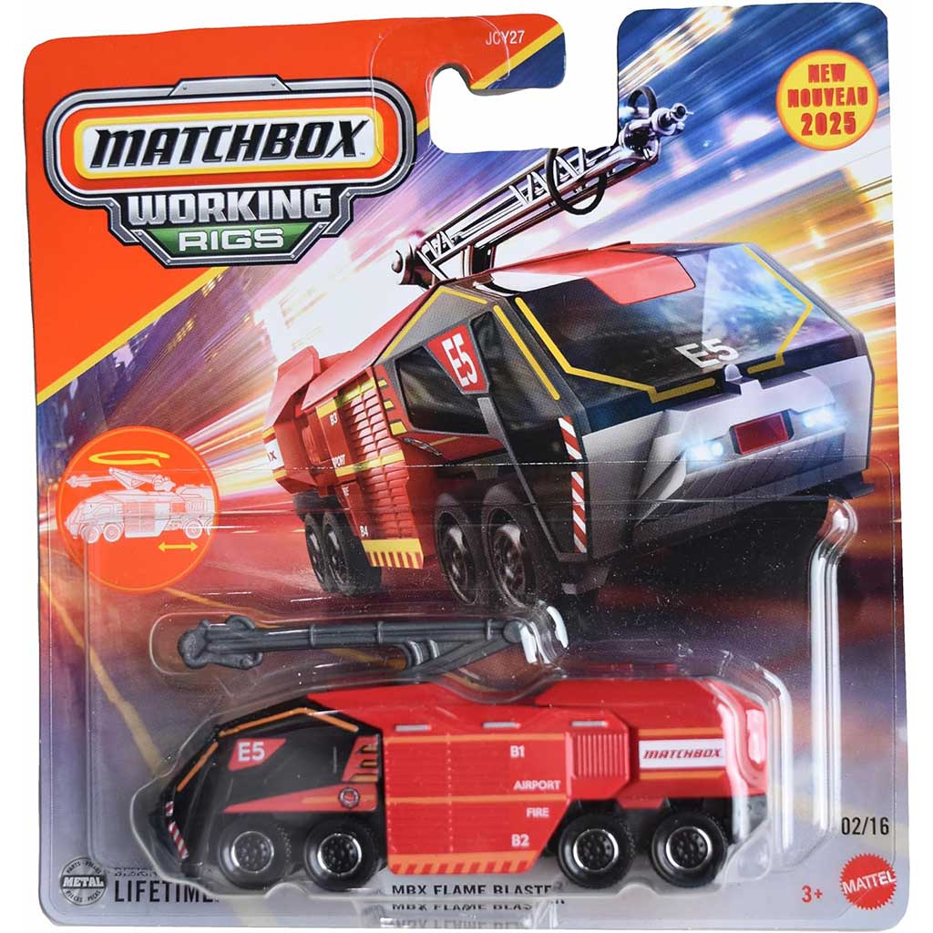 imagen de Matchbox: Working Rigs MBX Flame Blaster maquinaria 1/64 - Mattel 1