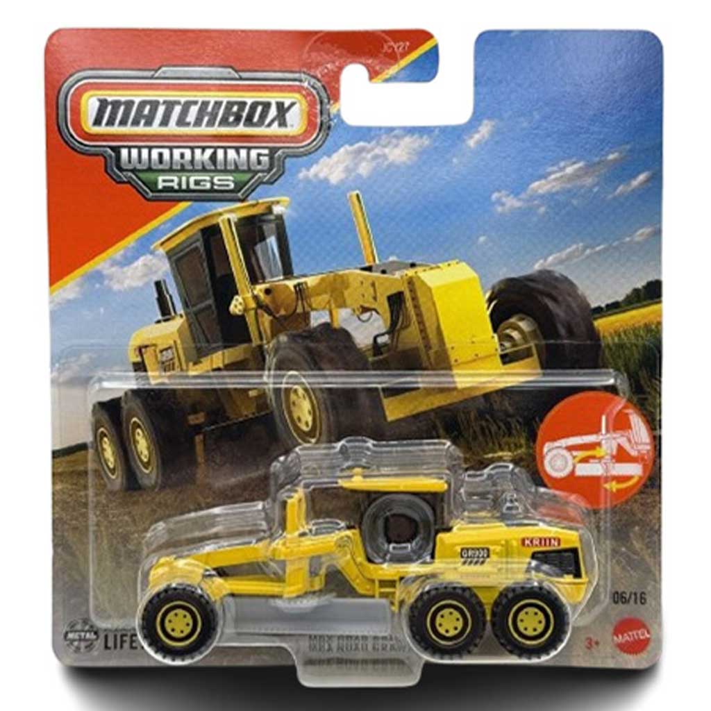 imagen de Matchbox: Working Rigs MBX Road Grader máquina de trabajo 1/64 - Mattel 1
