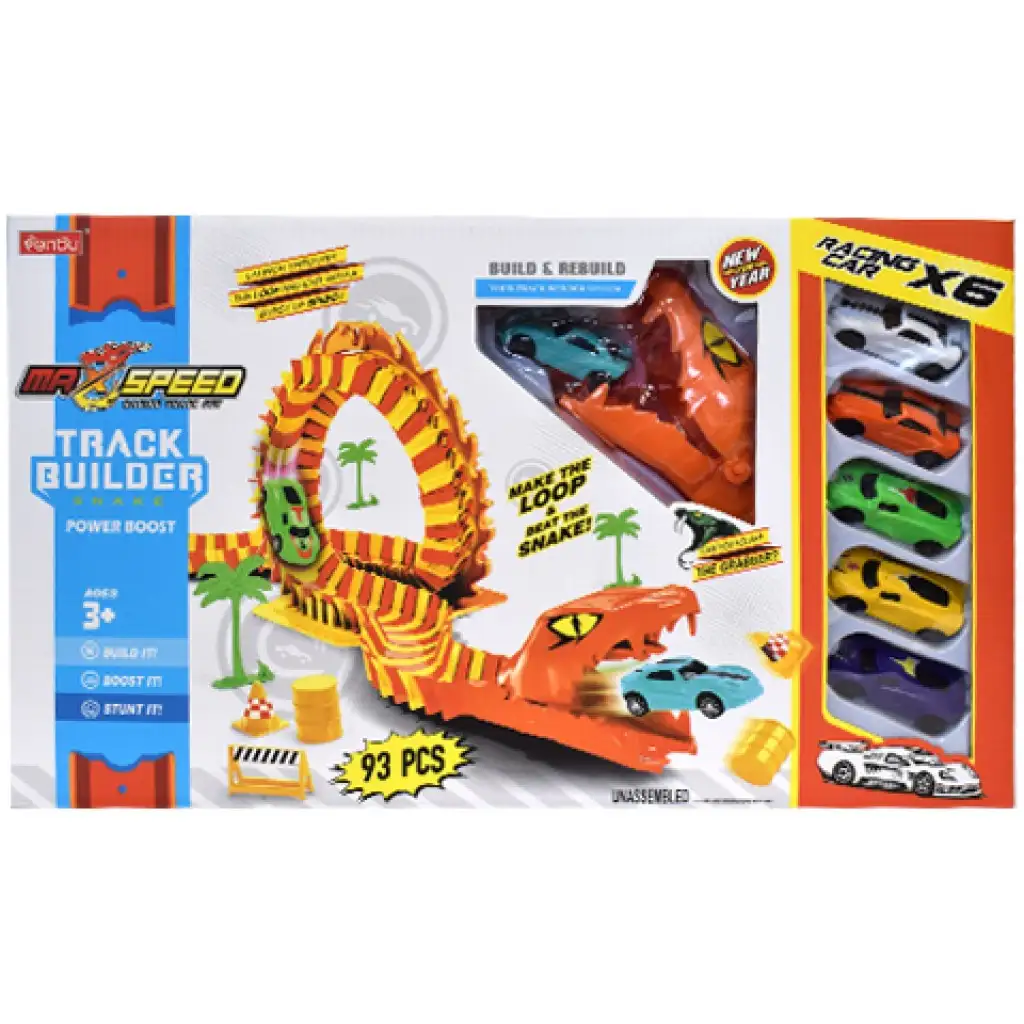 imagen de Max Speed Anakonda set de autopista con 6 coches pequeños 3