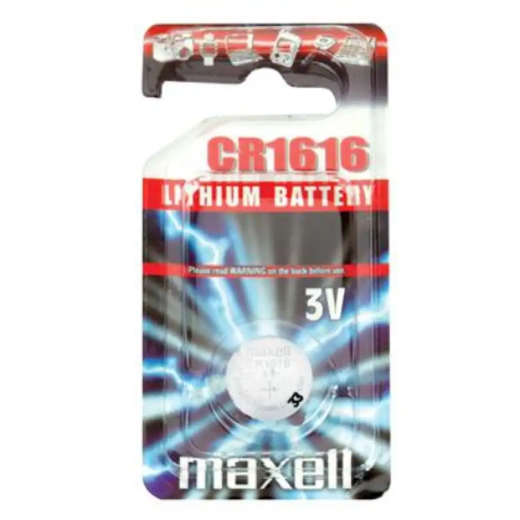 imagen de Maxell: Batería de litio alcalina CR1616 1ud en blíster 1