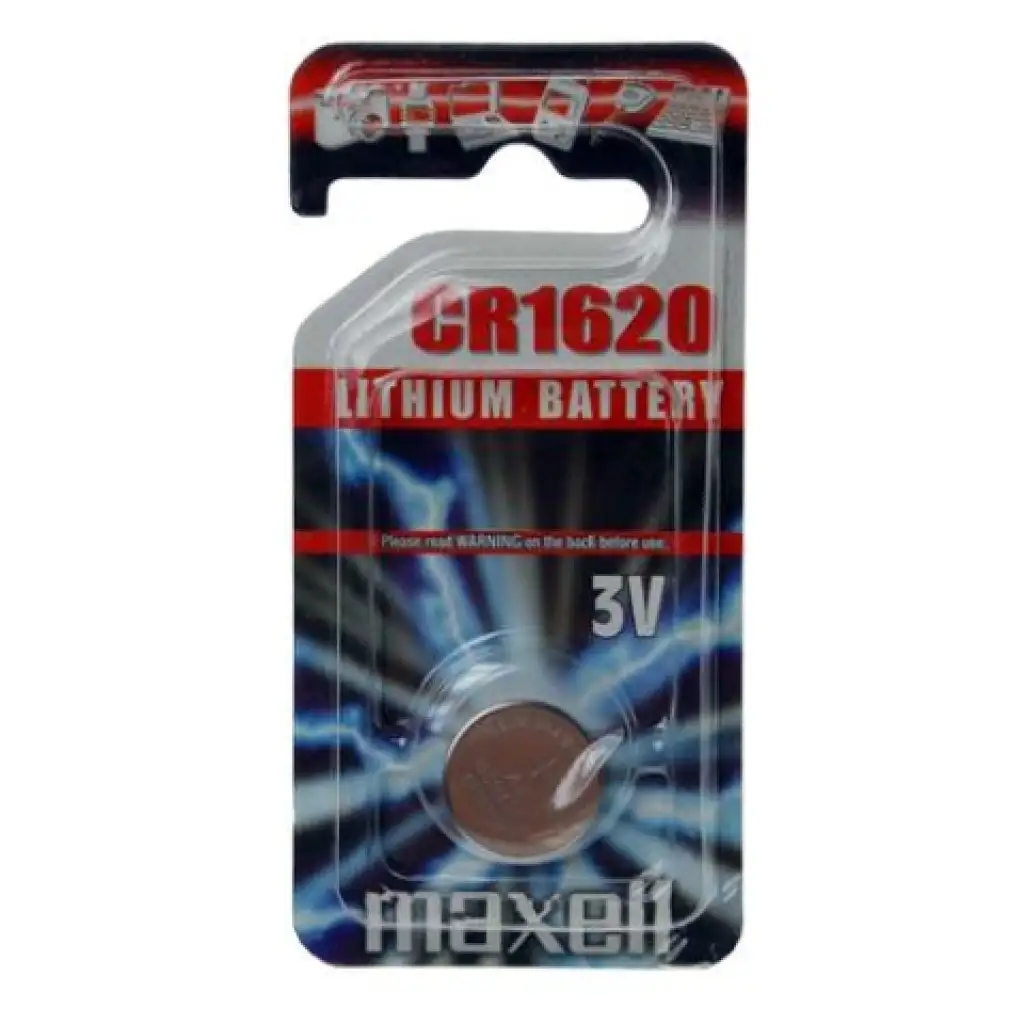 imagen de Maxell: Batería de litio alcalina CR1620 1ud en paquete blister 1