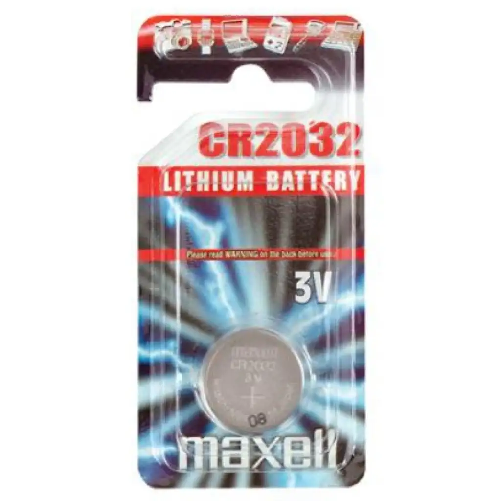 imagen de Maxell: Batería de litio alcalina CR2032 1ud en paquete blister 1