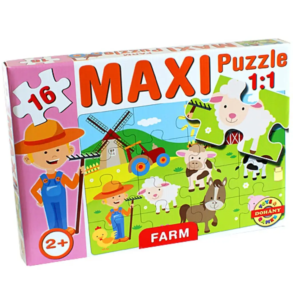 imagen de Maxi puzzle Animales de granja - D-Toys 1