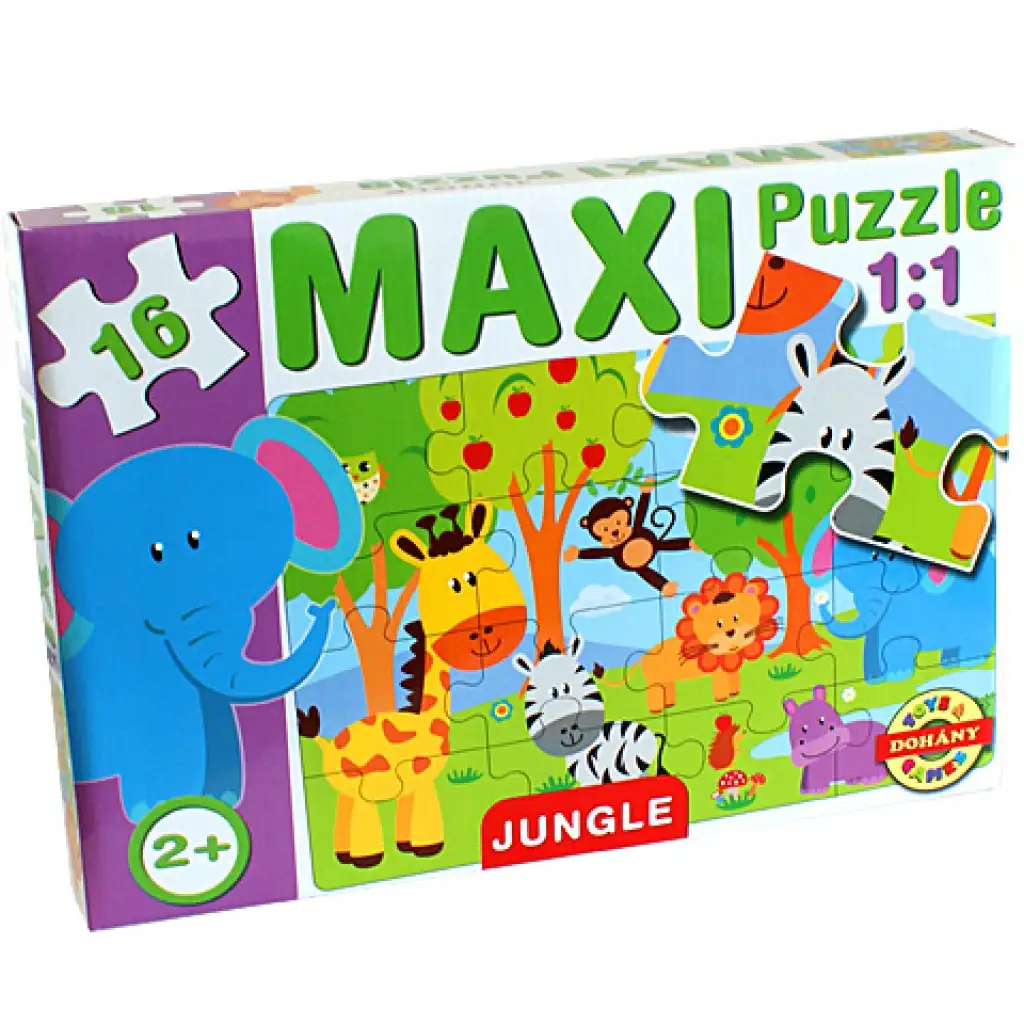 imagen de Maxi puzzle Animales de la selva - D-Toys 1
