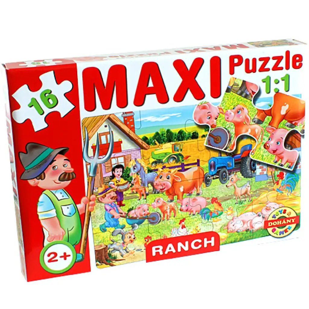 imagen de Maxi puzzle de animales domésticos - D-Toys 1