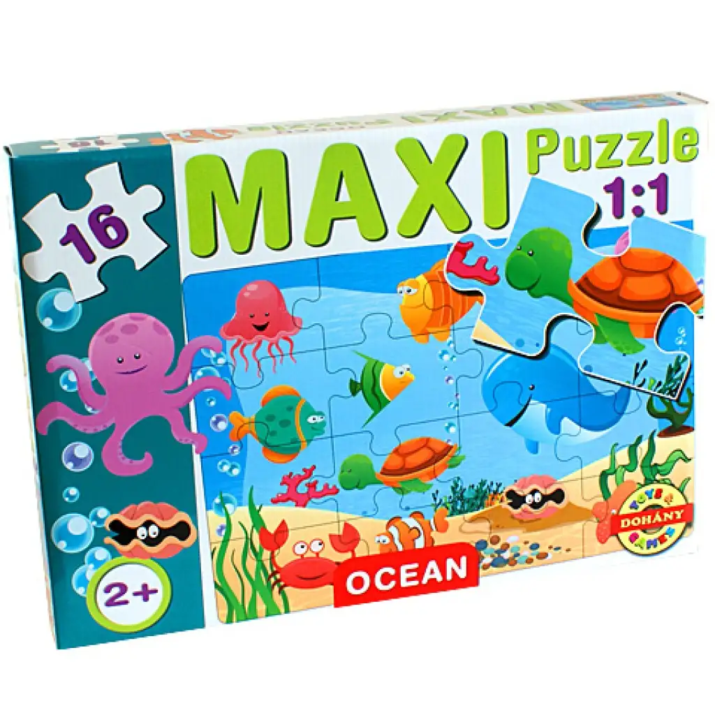 imagen de Maxi puzzle de animales marinos - D-Toys 1