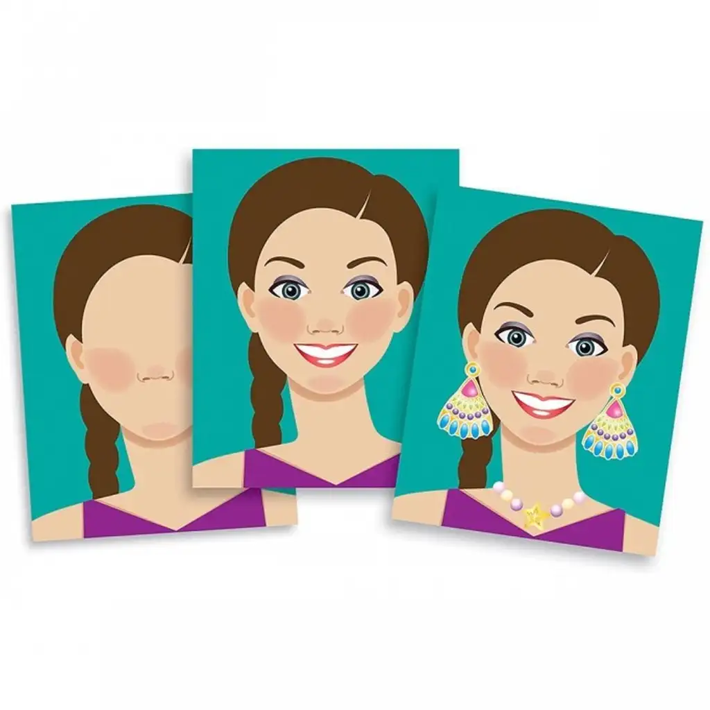 imagen de Melissa & Doug: Crea caras set creativo con pegatinas 4