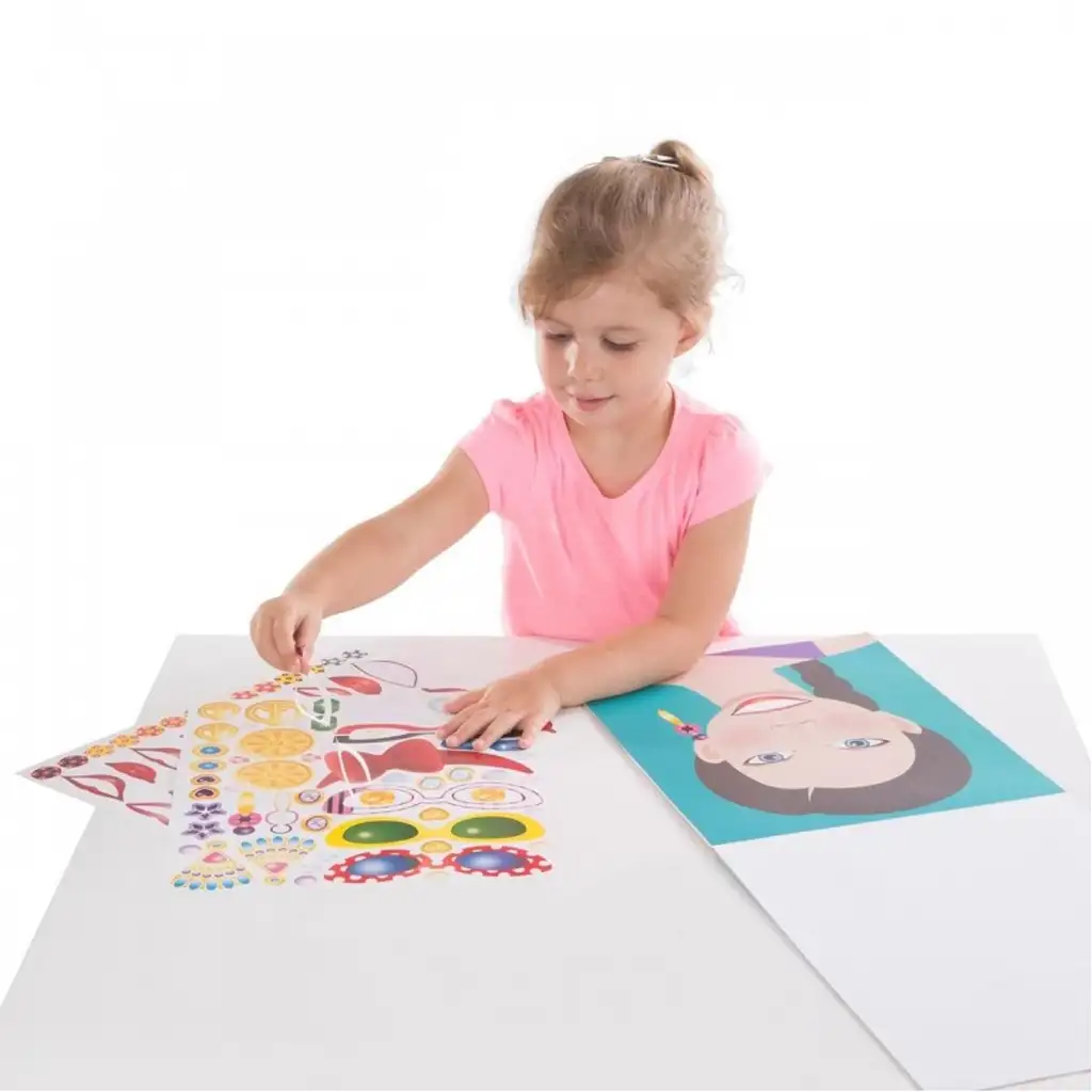imagen de Melissa & Doug: Crea caras set creativo con pegatinas 5