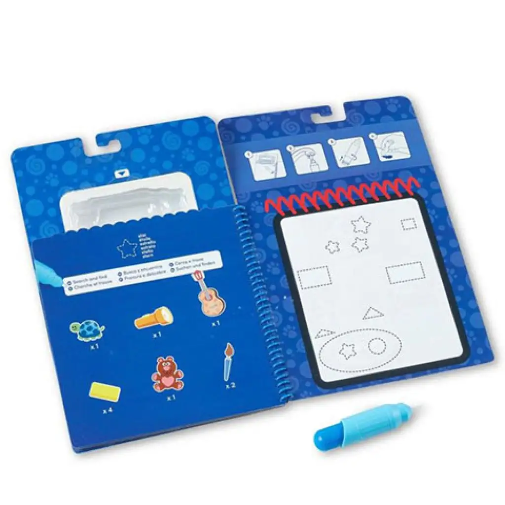 imagen de Melissa & Doug: Formas azules para dibujar con agua juego creativo 2