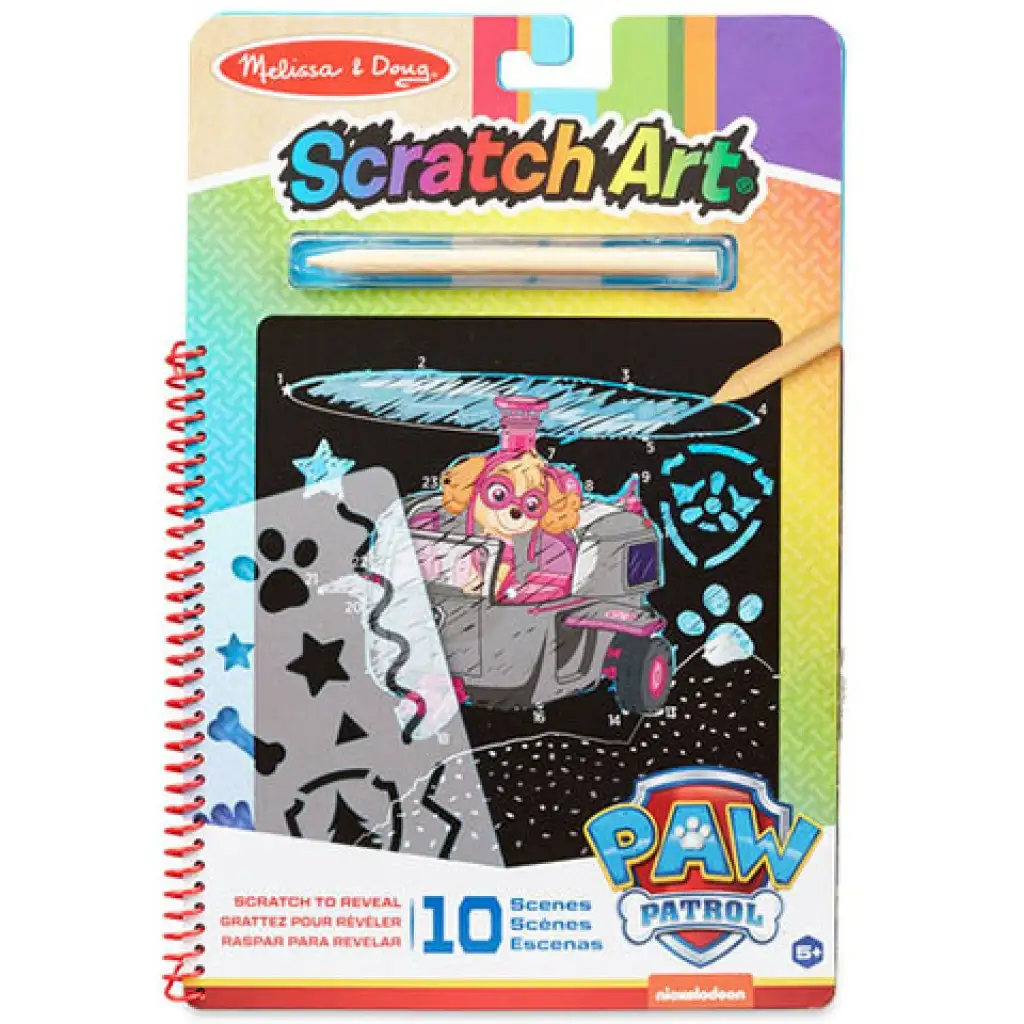 imagen de Melissa & Doug: Patrulla Canina Skye rasca y gana juego creativo 1