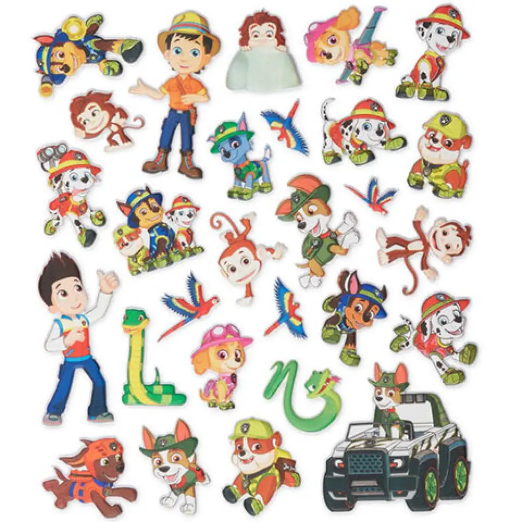 imagen de Melissa & Doug: Paw Patrol Jungle libro de pegatinas en relieve 3
