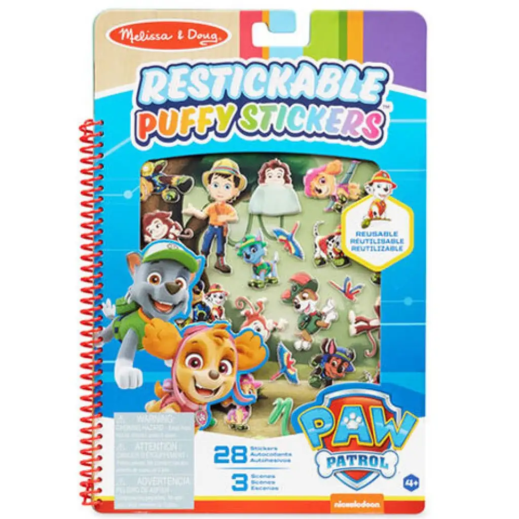 imagen de Melissa & Doug: Paw Patrol Jungle libro de pegatinas en relieve 1