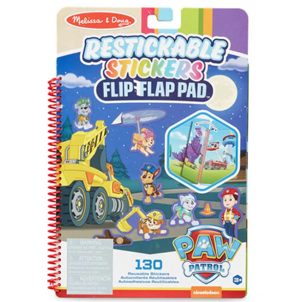imagen de Melissa & Doug: Paw Patrol Ultimate Rescue cuaderno de pegatinas reutilizables 1