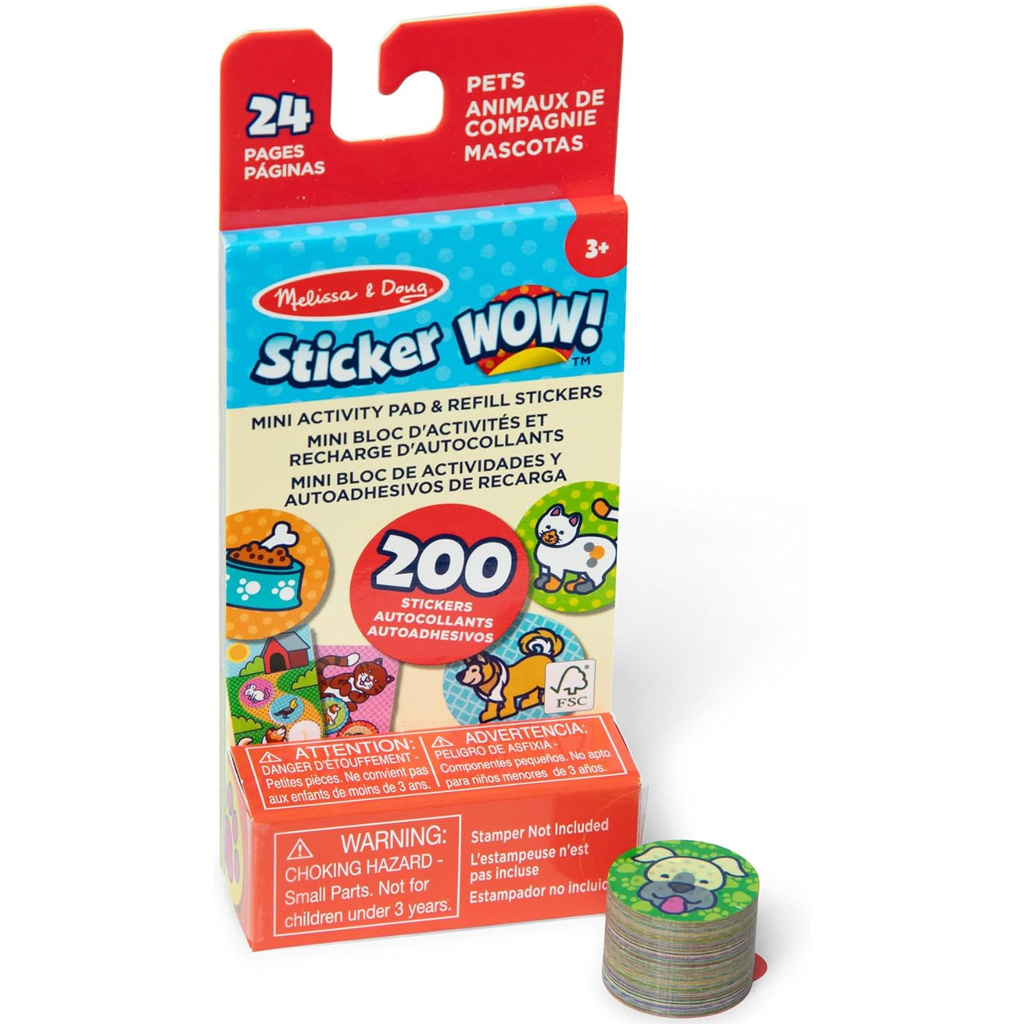 imagen de Melissa&Doug: Mini Sticker Wow! - Animales - Spin Master 1