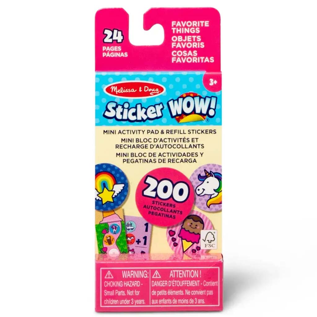imagen de Melissa&Doug: Mini Sticker Wow! - Objetos favoritos - Spin Master 1
