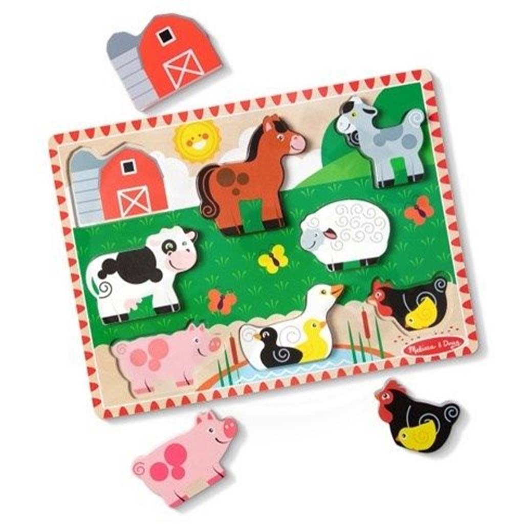 imagen de Melissa&Doug: Rompecabezas de animales - Granja - Spin Master 1