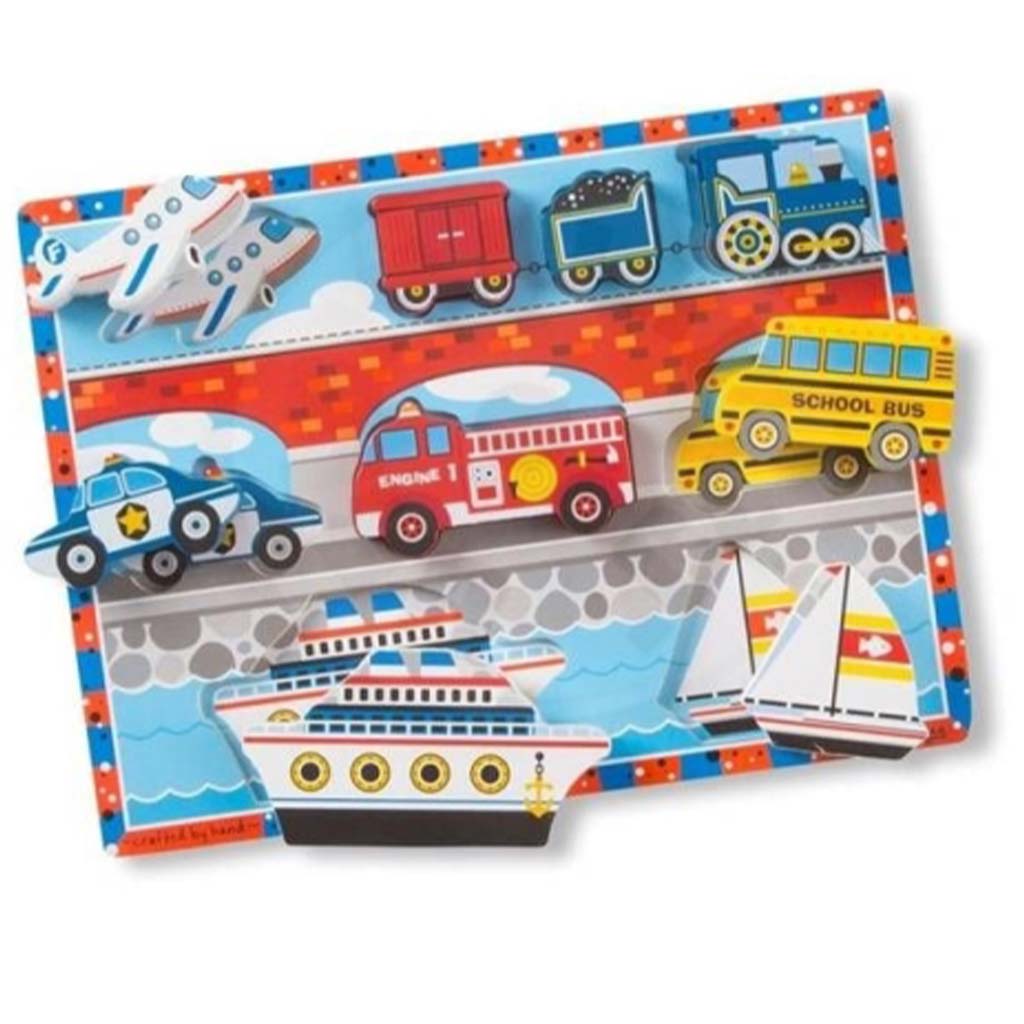imagen de Melissa&Doug: Rompecabezas de vehículos - Spin Master 1