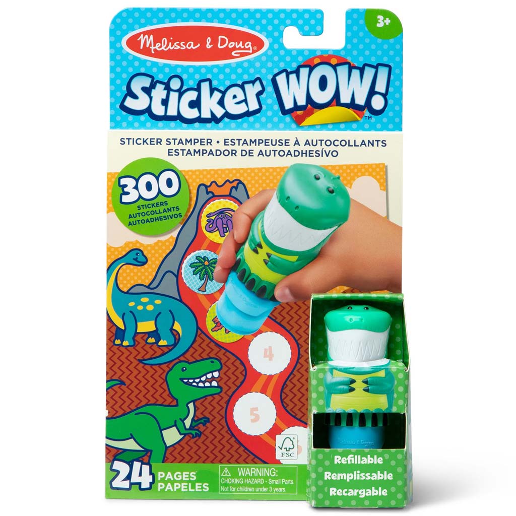 imagen de Melissa&Doug: Sticker WOW! Sello de pegatinas – Dino – Spin Master 1