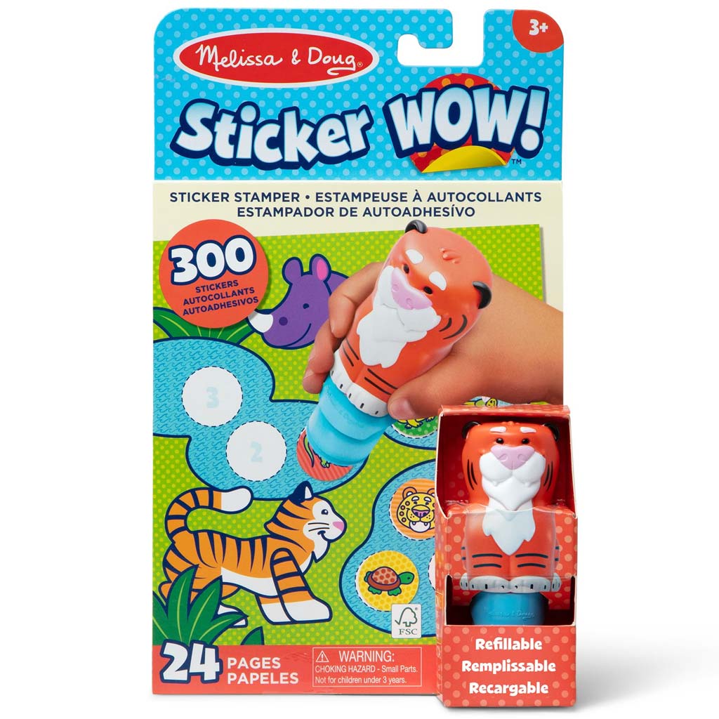 imagen de Melissa&Doug: Sticker WOW! Sello de pegatinas – Tigre – Spin Master 1