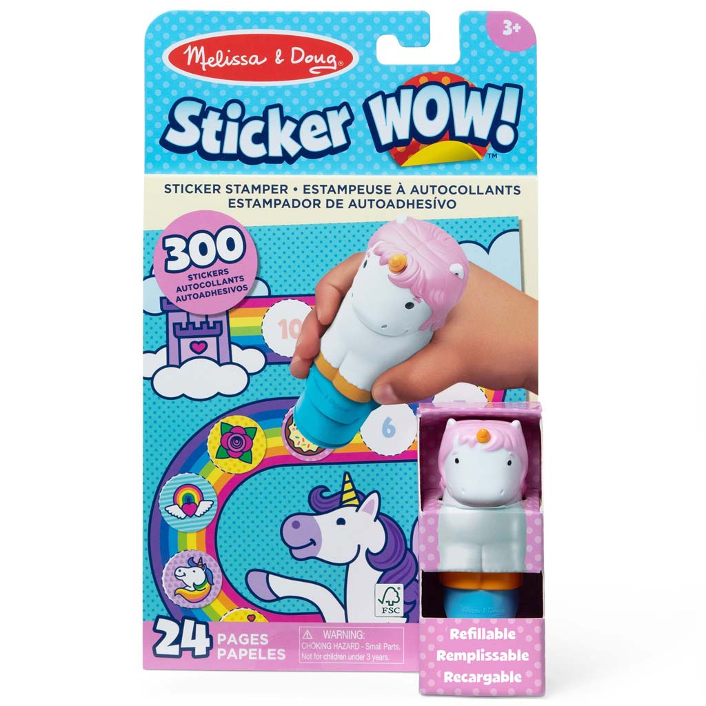 imagen de Melissa&Doug: Sticker WOW! Sello de pegatinas – Unicornio – Spin Master 1
